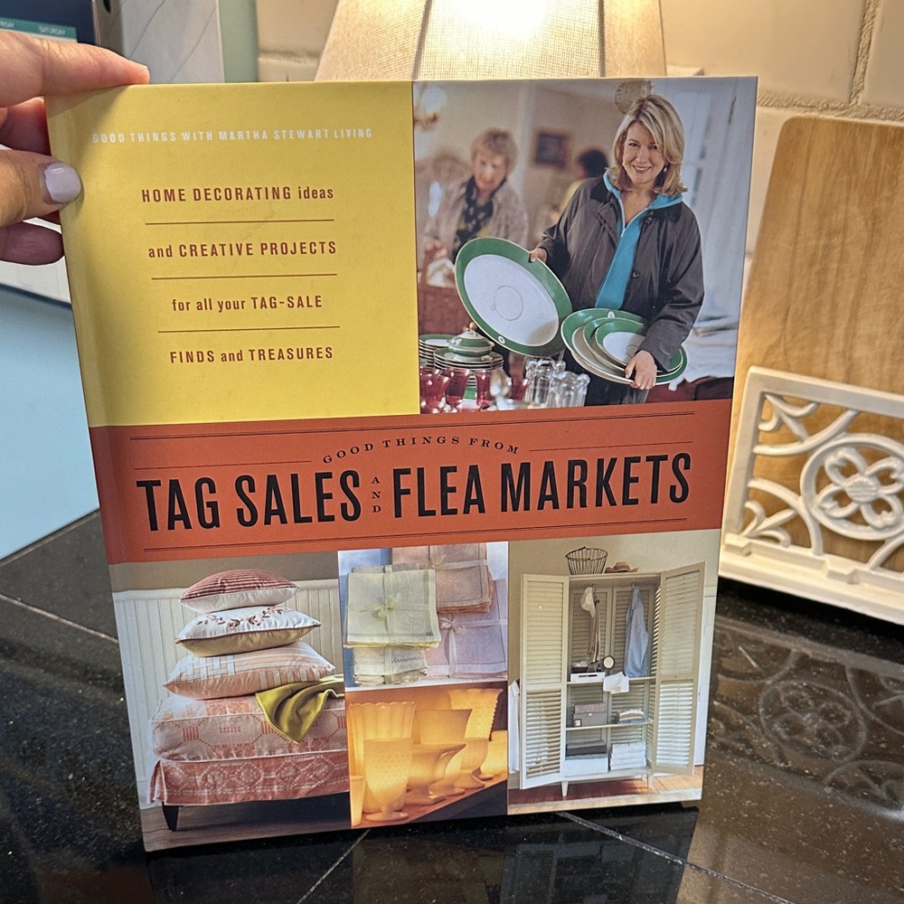 Martha Stewart Tag Sales and Flea Markets Book - Yellow, Orange, Brown